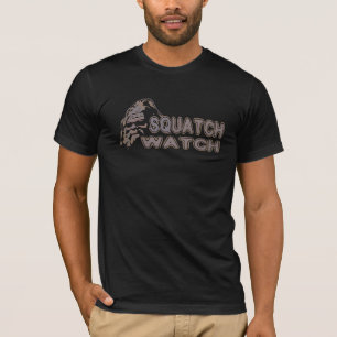 Camiseta Reloj de Squatch - Sasquatch fresco hace frente