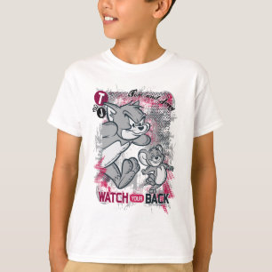 Camiseta Reloj de Tom y Jerry su parte posterior