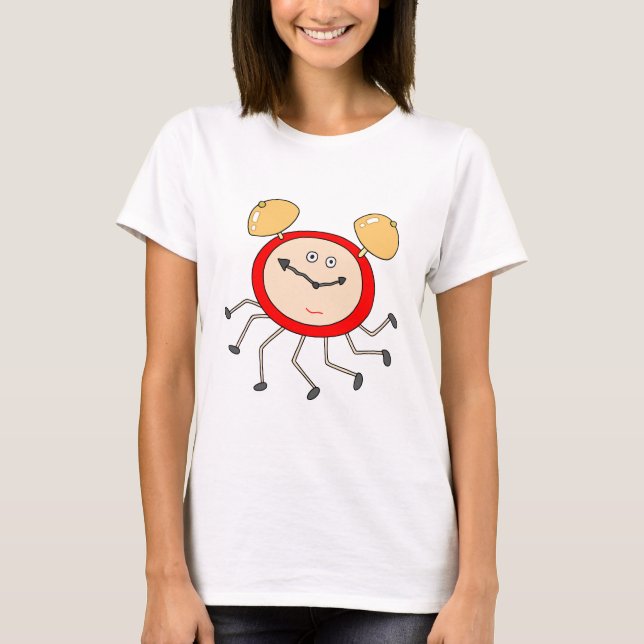 Camiseta Reloj despertador único. (Anverso)