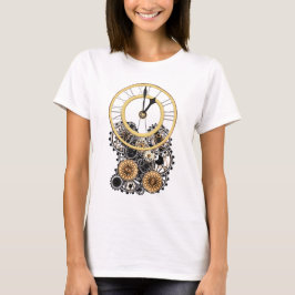 Camiseta Reloj elegante elegante de Steampunk del vintage