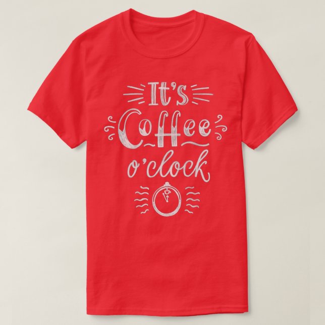 Camiseta Reloj o café Itx27 (Diseño del anverso)