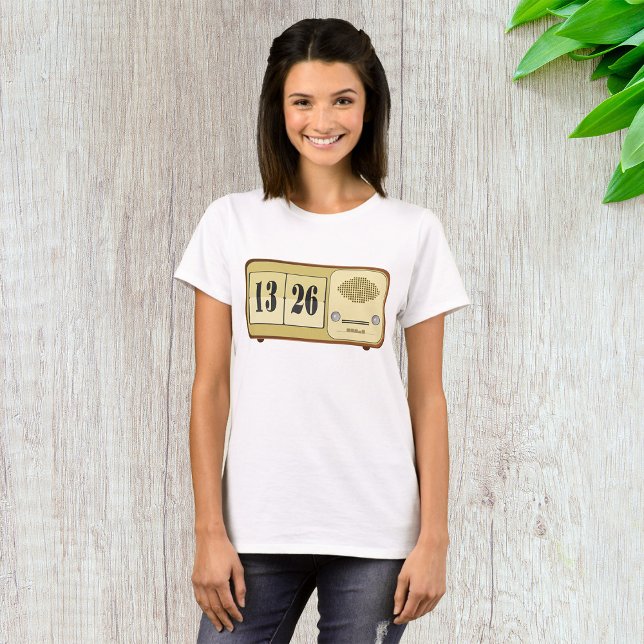 Camiseta Reloj Radio Antiguo Flip Vintage (Subido por el creador)