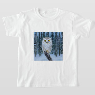 Camiseta Reloj silencioso - Lechuza gris de los bosques de