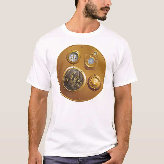 Camiseta reloj steampunk (Anverso)