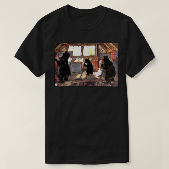 Camiseta Relojes de oro y 3 osos (Diseño del anverso)