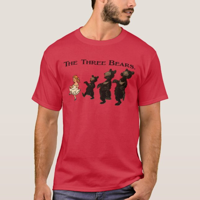 Camiseta Relojes de oro y los tres osos - Libro para niños (Anverso)
