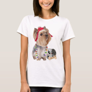 Camiseta Relojes de Yorkie para Santa