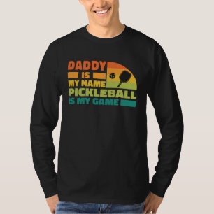 Camiseta Rema de Papá de Pickleball Genial  Rema de Balón d
