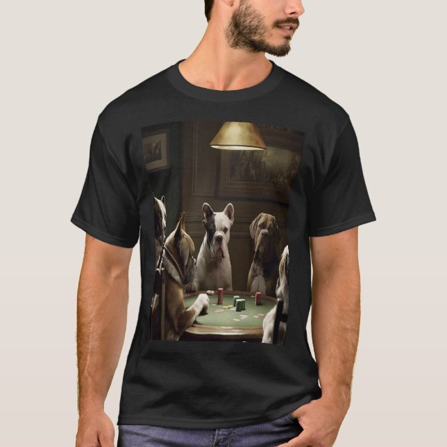 Camiseta Remake of the classic Dogs Play Poker (Anverso)
