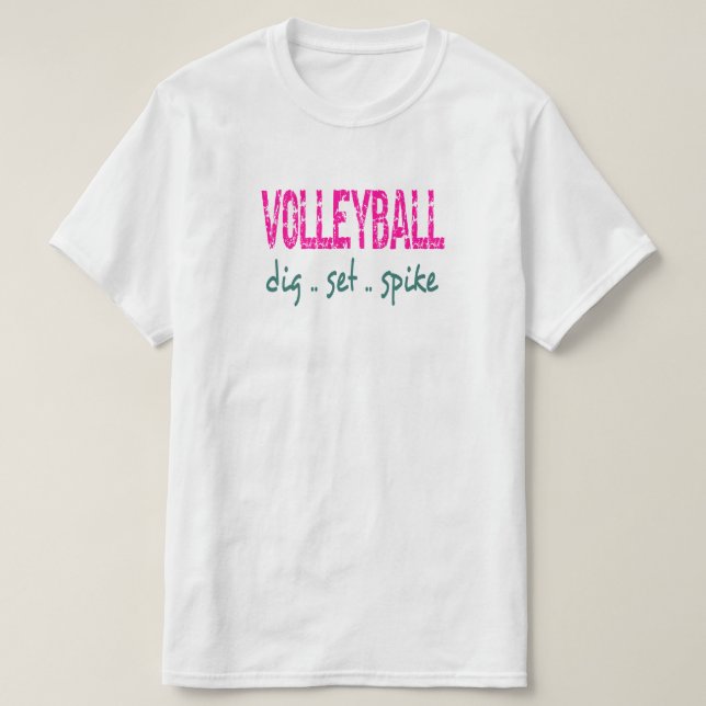 Camiseta Remate de colocación de voleibol (Diseño del anverso)