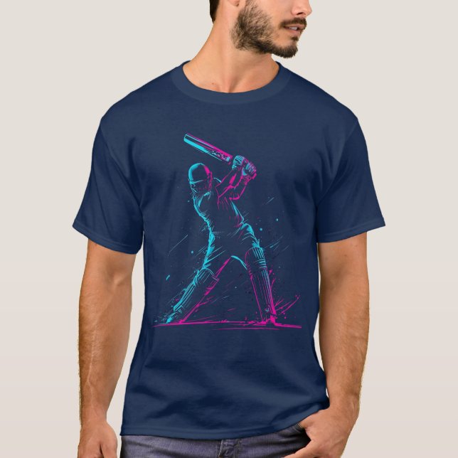 Camiseta Remate de poder de T20 Cricket Night Match Tee (Anverso)
