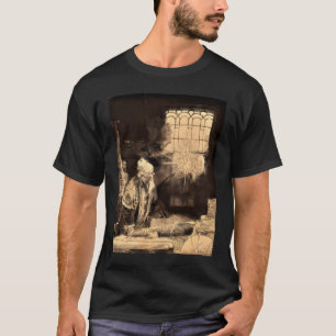 Camiseta Rembrandt, Faust, Alchemist, 1652