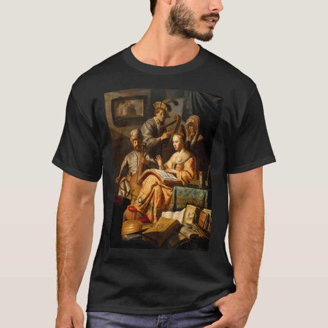 Camiseta Rembrandt Harmenszoon Van Rijn El Fiesta De Música (Anverso)