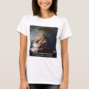 Camiseta Rembrandt Mar de Galilea & Cita de la Naturaleza