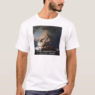 Camiseta Rembrandt Mar de Galilea & Cita de la Naturaleza
