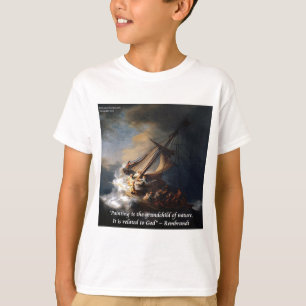 Camiseta Rembrandt Mar de Galilea & Cita de la Naturaleza