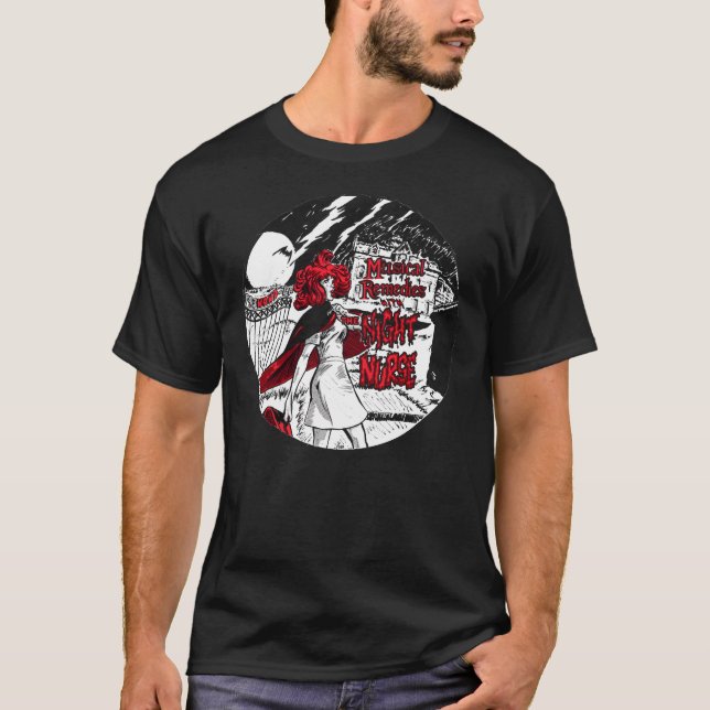 Camiseta Remedios musicales con la enfermera nocturna (Anverso)