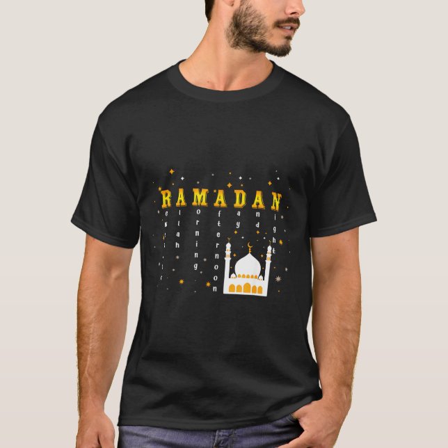Camiseta Remember Allah Ramadan Mubarak Kareem  (Anverso)