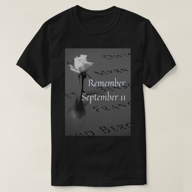 Camiseta Remember September 11   (Diseño del anverso)