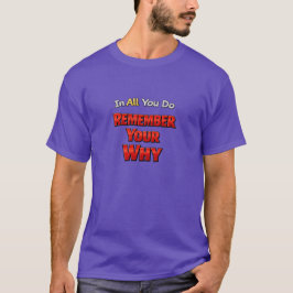 Camiseta Remember Your Why