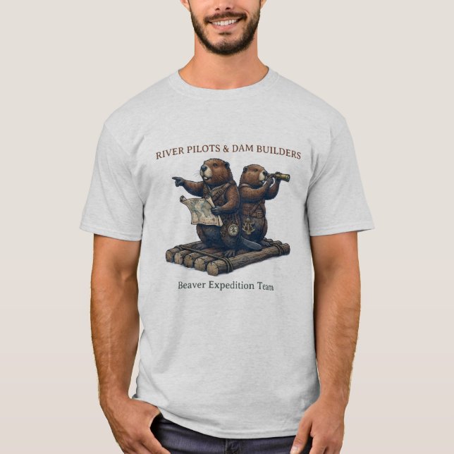 Camiseta Remeros de Río y Constructores de Presas - Camiset (Anverso)