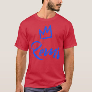 Camiseta Remi la Corona Azul del Rey y nombre de los hombre