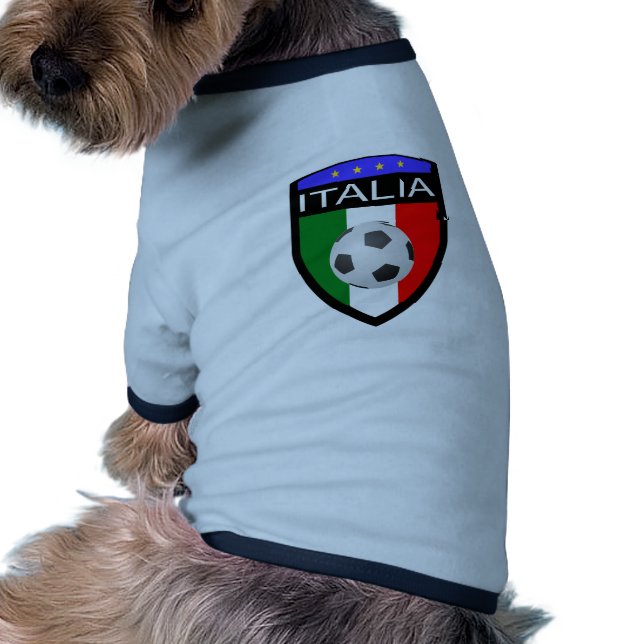 Camiseta Remiendo de la bandera de Italia/de Italia - con (Atrás)