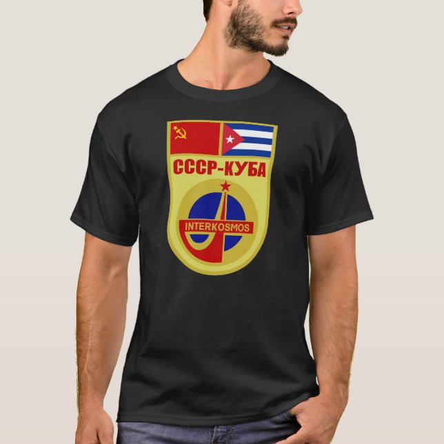 Camiseta Remiendo de la misión de USSR-CUBA Soyuz 38 (Anverso)