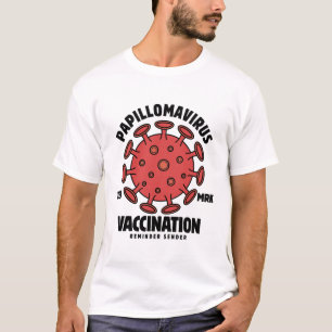 Camiseta remitente de recordatorio de vacunación contra el