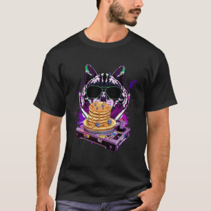 Camiseta Remix de Space Cat DJ pancake Remix para la galaxi
