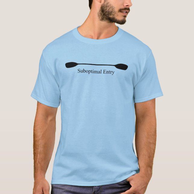 Camiseta Remo de kayak de entrada subóptima (Anverso)