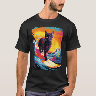 Camiseta Remo en Paddle Board de Gato Negro