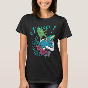 Camiseta Remo en SUP Surfing Stand Up Paddle Paddle Frog Su