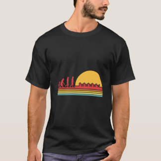 Camiseta Remo Evolución Embarcación Remo Canoa Kayak