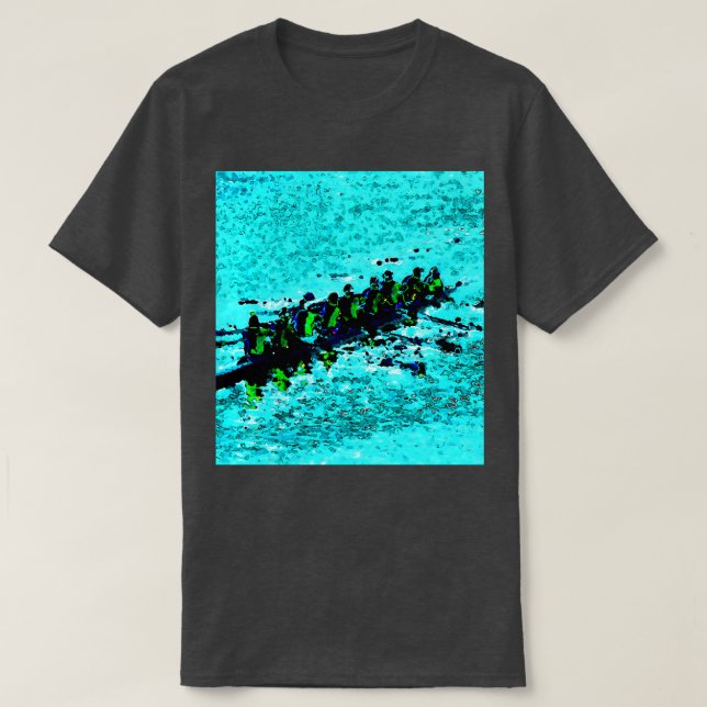 Camiseta Remo por aguas azules (Diseño del anverso)