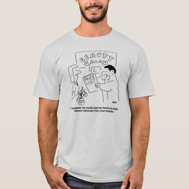 Camiseta Remoción de tatuajes en el tema del Salón de belle (Anverso)