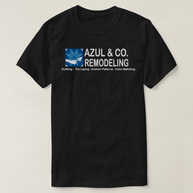 Camiseta Remodelación de Azul Co (Diseño del anverso)