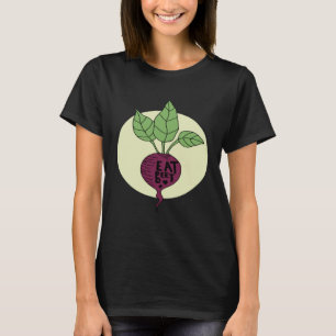 Camiseta Remolacha Verdura Vegana Dieta Saludable Basada En