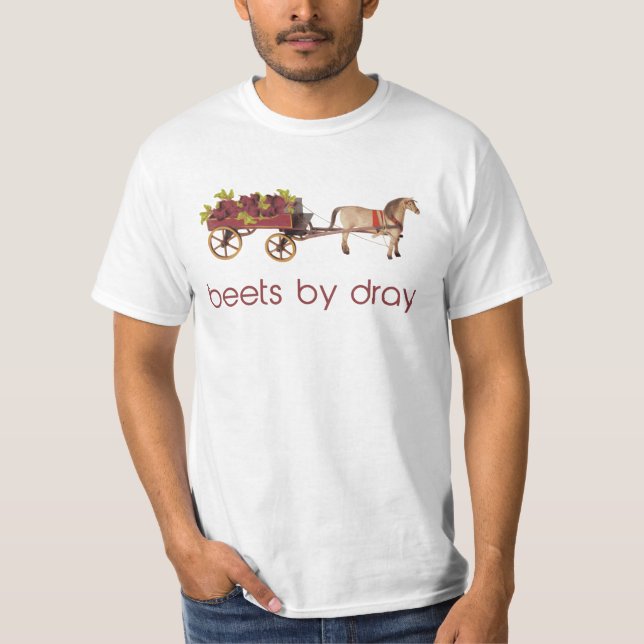 Camiseta Remolachas en carro traído por caballo (Anverso)