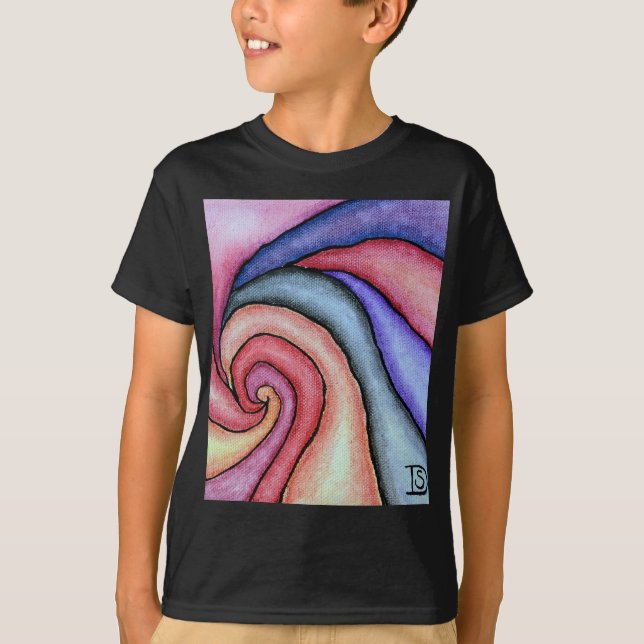 Camiseta Remolino de acuarela (Anverso)