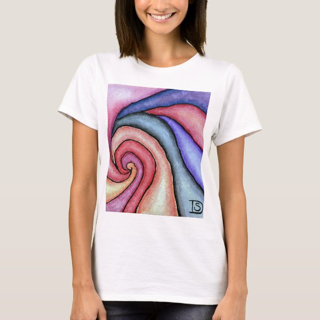 Camiseta Remolino de acuarela (Anverso)