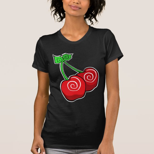 Camiseta Remolino de la cereza (Anverso)