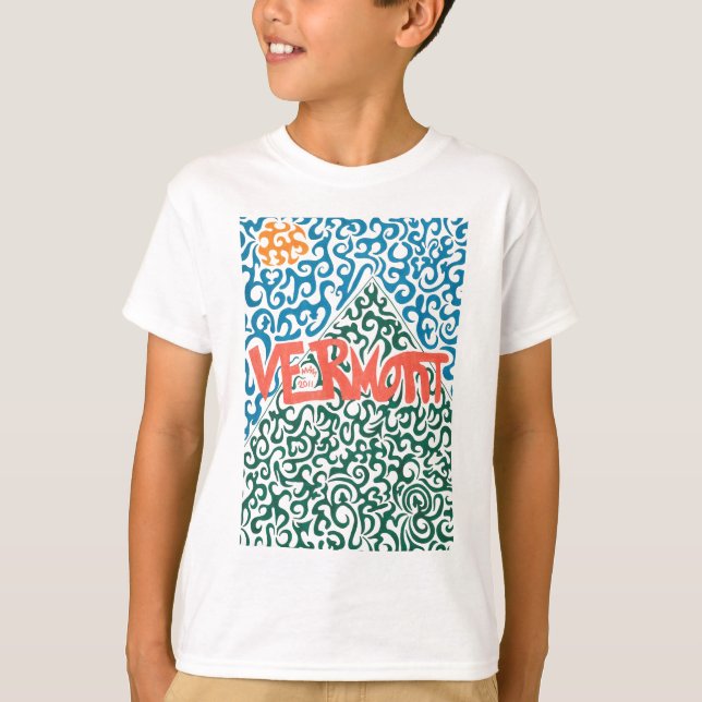 Camiseta Remolino de la montaña de Vermont (Anverso)