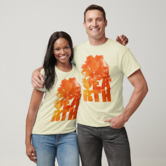 Camiseta Remolino naranja iluminado
