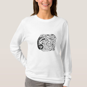 Camiseta Remolinos, corazones y Paisley