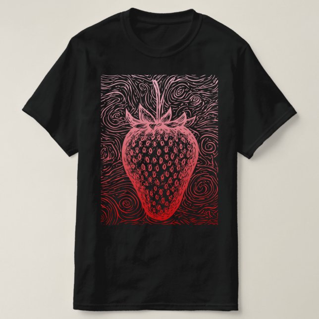 Camiseta remolinos de fresa (Diseño del anverso)