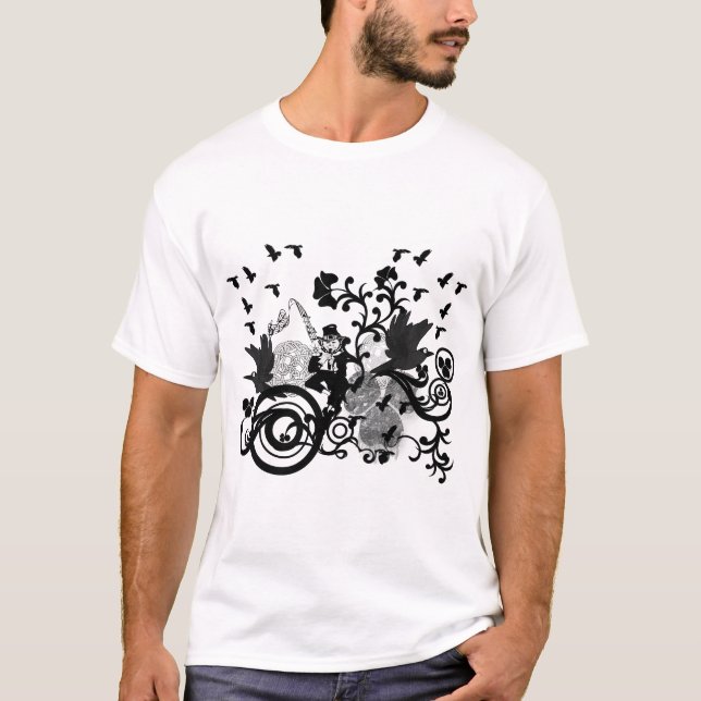 Camiseta Remolinos negros irlandeses y duendes (Anverso)