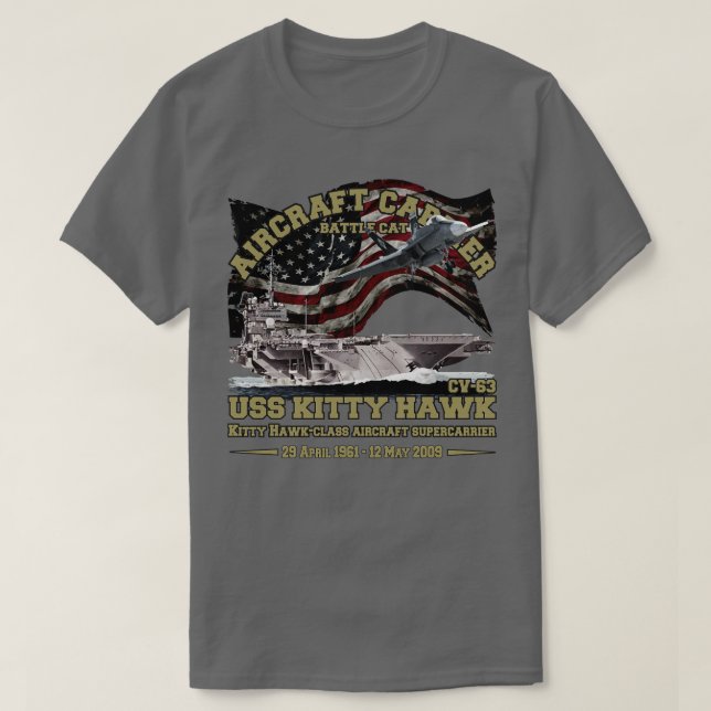 Camiseta Remolque de aeronaves USS Kitty Hawk CV63 (Diseño del anverso)