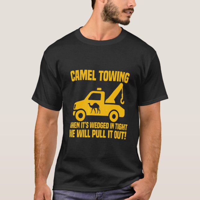 Camiseta Remolque de camello   Remolque de camello retro  H (Anverso)