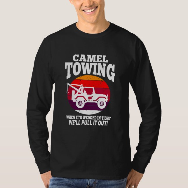 Camiseta Remolque de camello   Remolque de camello retro  H (Anverso)